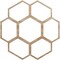 Ekena Millwork Florin Wood Fretwork Pierced Ceiling Medallion, Red Oak, 16"OD x 6 7/8"ID x 1/4"T CMWP16X16X0250FORO - alternate 1